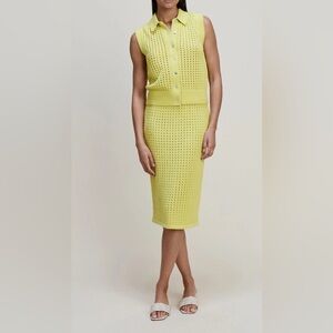 Kilte - Lemon Summer Knit Top and Skirt Set (NWT) Size XS (SOLD OUT on Website)